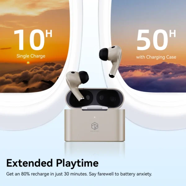 Rose Technics EARFREE i3 ANC Earbuds Touch Control Bluetooth Earbuds Wireless LDAC Headphone IP54 HiFi TWS Earphone - Image 6