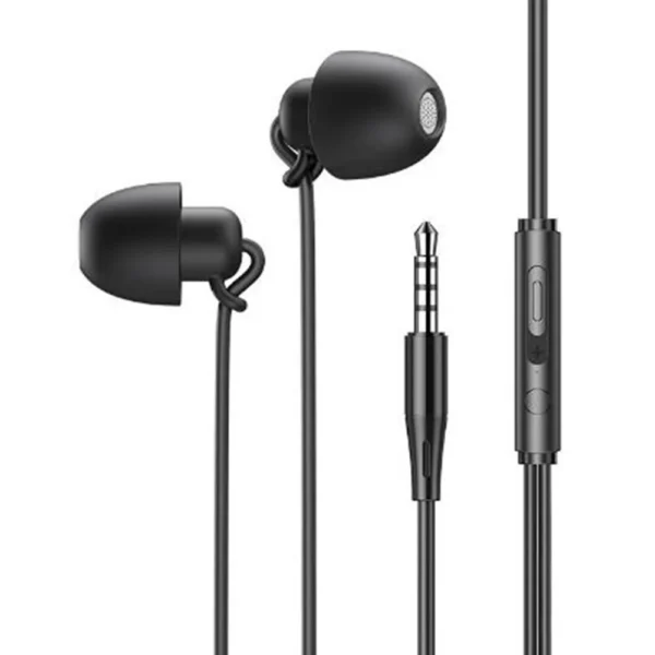 Sleep Earphone In-Ear Hifi Headset Noise Cancelling Sleeping Earbud Soft Silicone 3.5mm Wired Headphones With Mic Call Handsfree