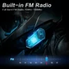 Fodsports M1-S Plus Motorcycle Intercom Helmet Bluetooth Headset 8 Riders 2000M Interphone Communicator,FM Radio, Music Sharing - Image 5