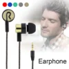 Portable Durable Earphones Fashion 3.5mm In-Ear Stereo Hd Sounds Braided Wire Earbuds With Mic Hand-free Calling Reduce Noise - Image 6