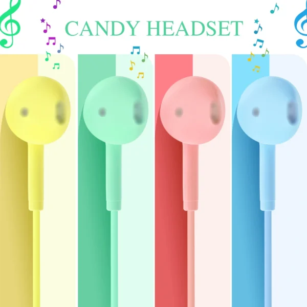 In-Ear Earbuds Headsets Music Earphones 3.5mm Stereo Earbuds Sports Earphone Headsets For Huawei Samsung Xiaomi Mobile Phone - Image 2