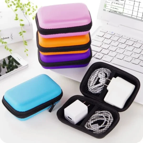 Storage Bag Earphone Box EVA Earphone Container Cable Earbud Storage Box Storage Bag - Image 2