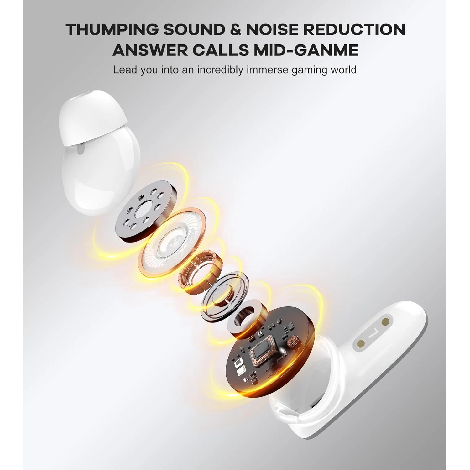 TRANSNOVO VR Gaming Earbuds 30ms Low Latency 2.4GHz & Bluetooth USB-C Dongle for Meta Quest for PS5/4, Steam Deck, Switch, PC - Image 6