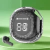 TWS Wireless Earphone Transparent Noise Canceling HiFi Stereo Headphones LED Power Digital Display Stereo Sound Bass Earbuds