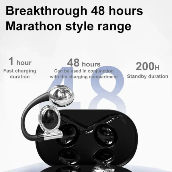 Wireless Earbuds Headset Charging Earphones Bone Conduction Headphones Sport For Running - Image 6