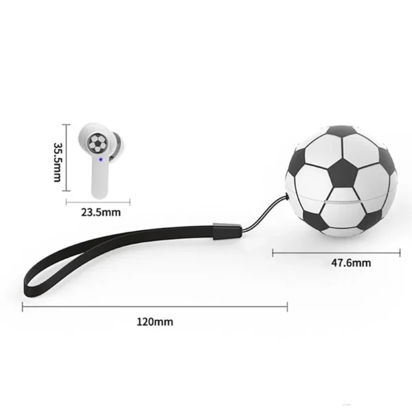 TWS Wireless Earphones Football Basketball Shape Bluetooth 5.1 Headphones Touch Control Earbuds HiFi Stereo Music Sports Headset - Image 5