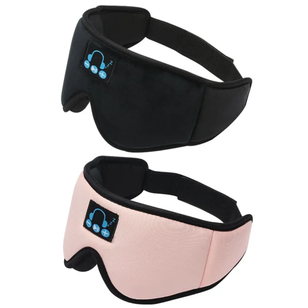 Sleep Headphones 3D Bluetooth 5.0 Headband Sleeping Headphones Wireless Music Eye Mask Cover Sleep Earbuds for Side Sleeper - Image 6