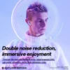 Wireless earphone Bluetooth earbuds Transparent Digital Display TWS Mecha Style For Acefast T8 Sports Headphones - Image 4