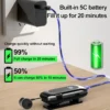 K55 Lapel Clip Bluetoothcompatible Earphone Wireless Handsfree Earbud Incoming Call Vibration Business Retractable Earbud - Image 4