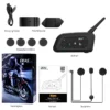 EJEAS 1/2Pcs Type C V6 Pro Moto Intercom Bluetooth Helmet Headset Motorcycle Interphone for 6 Riders - Image 4