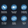 V18 Bone Conduction Headphones LED Digital Display Wireless Sports Headphones Waterproof Open-Ear Earbuds With Earhooks - Image 5