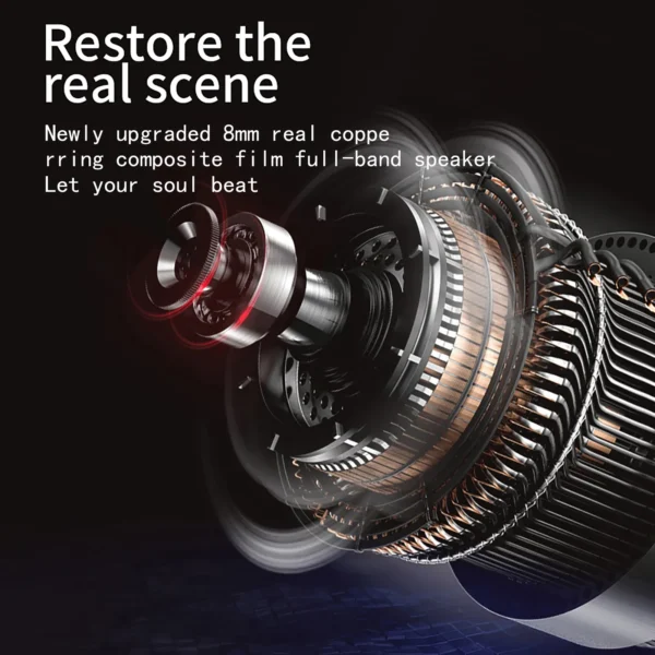 TWS Bluetooth Earphone Wireless Headphones In-Ear Earbuds Waterproof Stereo Sports Noise Mini Headset HD Mic For Smart Phone - Image 4