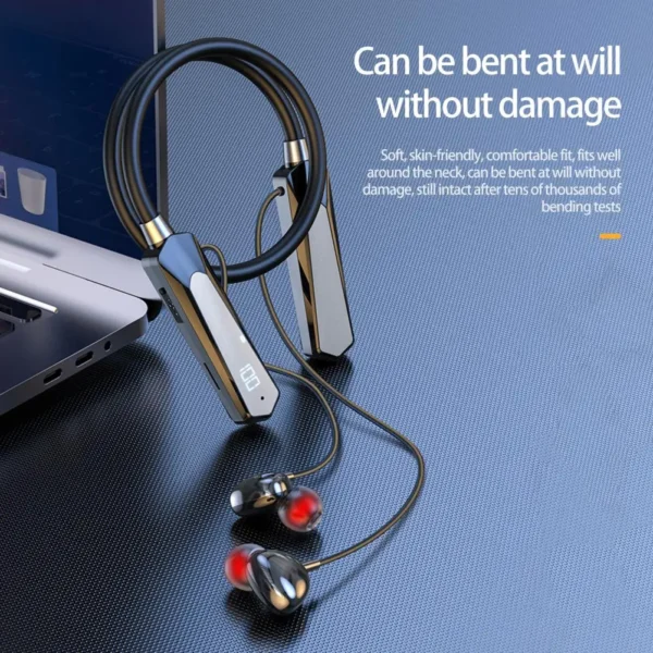 Headset 1 Set Practical Intelligent Noise Reduction Neck Hanging Calorie/Distance Support Wireless Earbud for Home - Image 2
