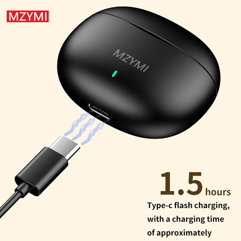 MZYMI Bluetooth 5.3 Earphone AP09 TWS Wireless Earbuds Hifi Sound Sports Headset Waterproof Touch Headphones With Mic For Phone - Image 6