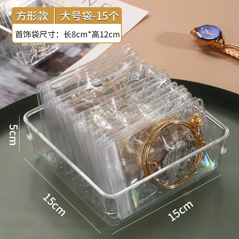 Acrylic Earring Earbuds Storage Boxes Removable 1-Layer Makeup Jewelry Drawer Box Transparent Nail Display Organizer - Image 2