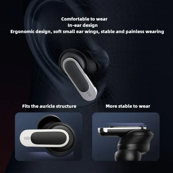 TTUCO ANC TOUR Pro 2 True Wireless Noise Cancelling Earbuds Bluetooth Earphones In Ear Buds Headphones Built-in Mic With Screen - Image 3