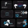HONOR CHOICE Earbud X5 Pro 46dB Adaptive Active Noise Cancellation 40 Hours Battery Life support Hi-Res Audio OTA Bluetooth 5.3 - Image 2