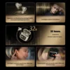V8 Earphones Bluetooth 5.3 LCD Touch Screen Wireless Headphones ANC Headset Cancellation Headphones 6Mic ENC HD Call TWS Earbuds - Image 5