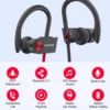 Mpow Flame IPX7 Waterproof Bluetooth Headphones V5.3 Earphone with CVC6.0 Noise Canceling Mic HiFi Stereo Wireless Sport Earbuds - Image 3