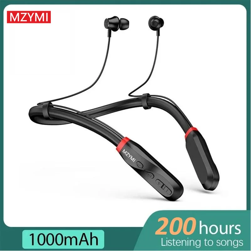 MZYMI i35 Neckband Wireless Bluetooth5.1Earphones 200 Hour Play Stereo Earbuds Sport Waterproof Headset Built-in Mic For Running - Image 5