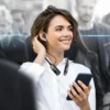 Wireless Earphones Neckband Headphones Digital Display Screen Sports Headset Halter Magnetic Earbuds - Image 3
