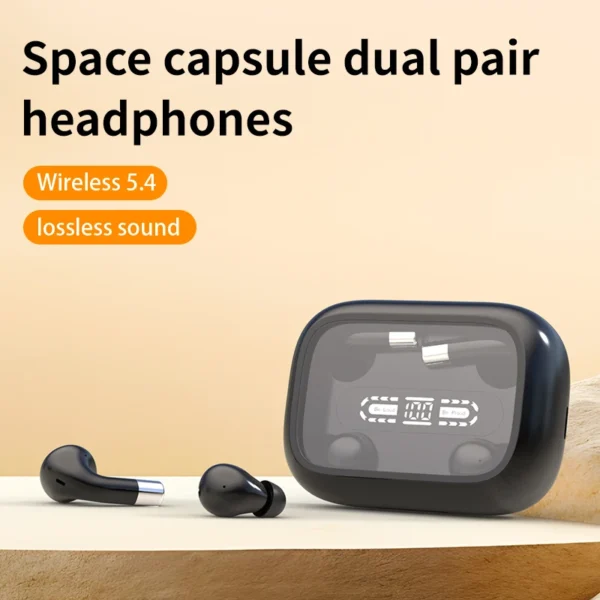 SK29 TWS Bluetooth 5.3 Headphones Couple Wireless Earphones HD Stereo Sports Waterproof Four Earbuds Headset For All Smartphones - Image 6