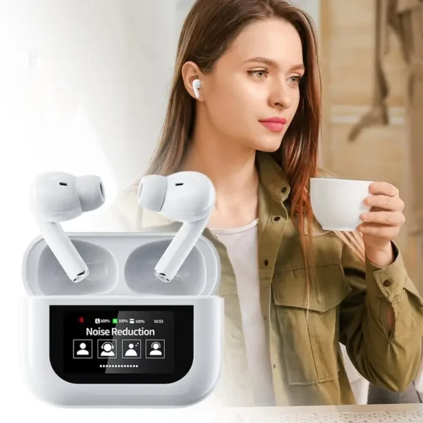 Wireless Earbuds In Ear Earphone With Smart Touch Screen Sports Headphones With Charging Case Long Battery Life Fitness Ear Buds - Image 4