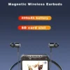 Wireless Sports Earphone Neck-mounted Large Battery Binaural Magnetic Suction Wireless Neck Earbuds BT Neckband Headphones - Image 5