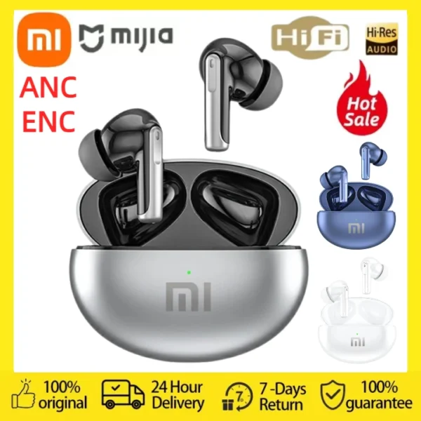 Xiaomi Mijia Buds Air 6 Pro Headphones True Wireless Earphone 50dB Deep Sea Noise Reduction Bluetooth5.3 Earbud IP55 ENC Headset