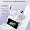 W12 New Semi-in-ear LCD Full Colour SmartTouch Screen Wireless Bluetooth Earphones Noise Canceling Ultra Long Endurance Earbuds - Image 4