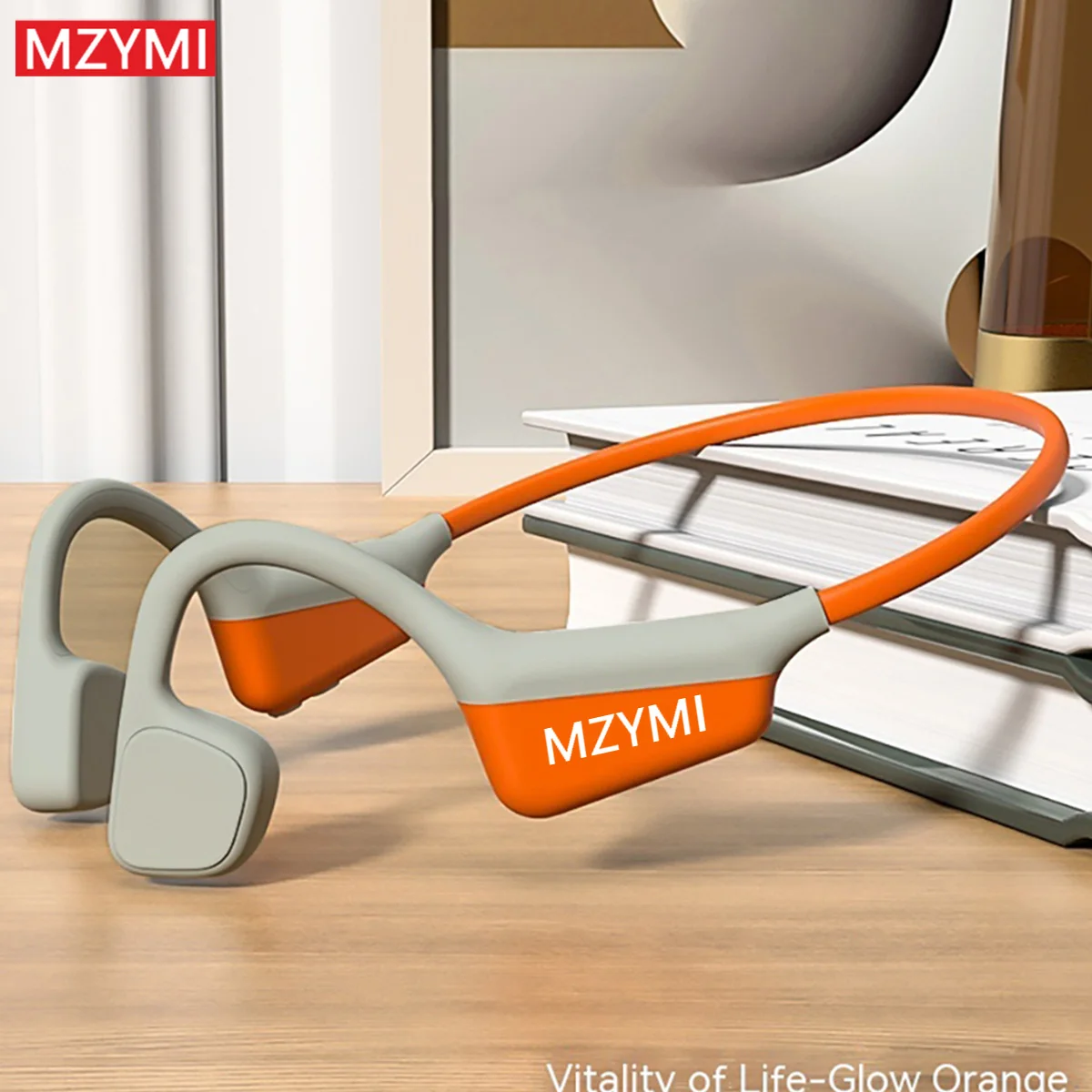 MZYMI I18Pro Bone Conduction Wireless Neckband Earbuds Bluetooth 5.3 Earphones Open Ear Headphones Stereo Touch Control Headset - Image 4