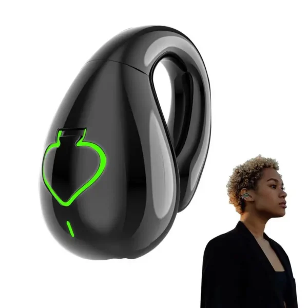 Wireless Ear Clip Waterproof Noise Cancelling Wireless Earbuds Ear Clip Headphones Noise Cancelling Open Ear Headset 6Hrs