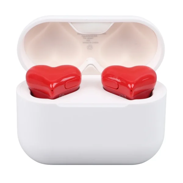 Wireless Earbuds Multifunction Stylish Lightweight Noise Canceling Stereo Heart Shaped Bluetooth Earphones - Image 6