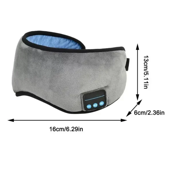 Sleep Masque With Wireless Headphones Washable Sleep Headphones 5.0 Wireless 3D Masque Earbuds For Side Sleepers Men Women Air - Image 6