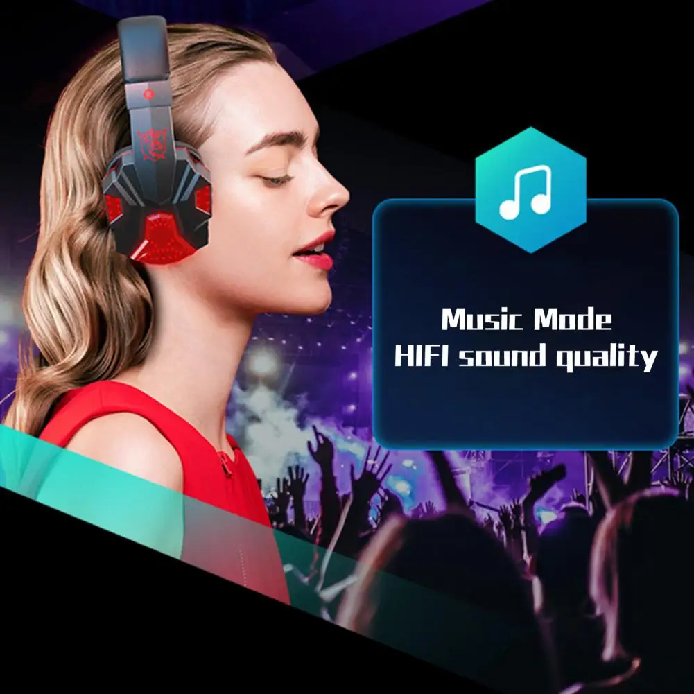 High-fidelity Music Enjoyment Headphones Game Headphone Immersive Gaming Experience Stylish Noise Cancelling Headset with Mic - Image 6