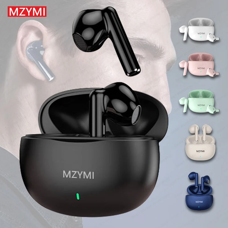 MZYMI Bluetooth 5.3 Earphone AP09 TWS Wireless Earbuds Hifi Sound Sports Headset Waterproof Touch Headphones With Mic For Phone