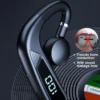 V18 Bone Conduction Headphones LED Digital Display Wireless Sports Headphones Waterproof Open-Ear Earbuds With Earhooks - Image 2