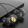 Wired Headset Professional Stereo Surround with Microphone Heavy Bass In-Ear Wired Earbud Phone Accessories