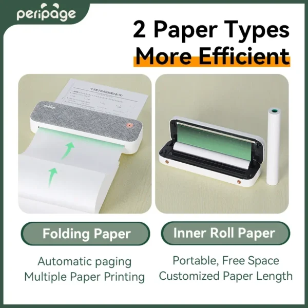 Peripage A40 Portable Printer Inkless Thermal Label Printer, Document Printing, Support PC, Mobile Use(203DPI) - Image 3