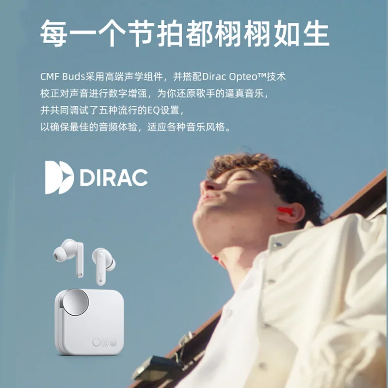 2024 Cmf By Nothing Buds Wireless Bluetooth Earphones Dynamic Earphones Noise Reduction Design Headset Hi-Res Earplug Earphones - Image 6