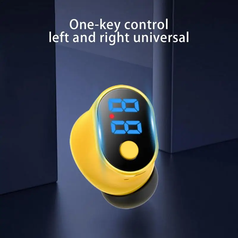 Mini Invisible Earbuds Wireless Single Ear Earbuds For Small Ears Women Digital Display In Ear Earphones Small Ear Canals - Image 3