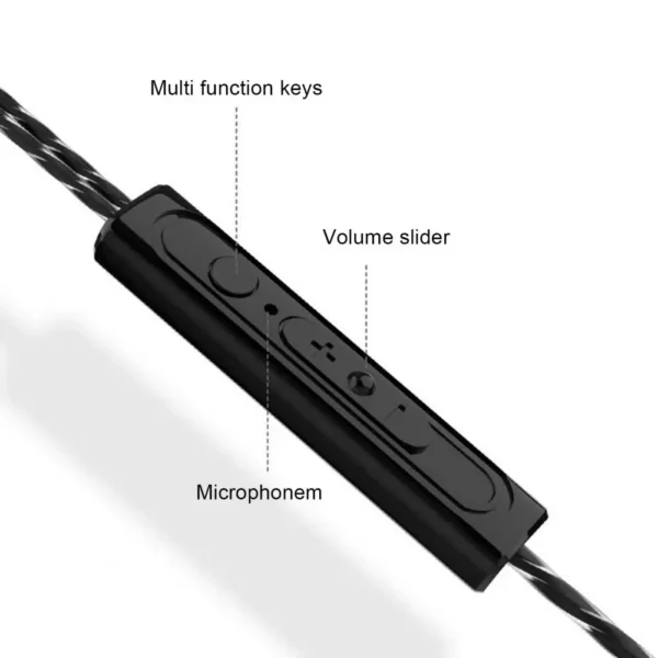 Wired Headset Professional Stereo Surround with Microphone Heavy Bass In-Ear Wired Earbud Phone Accessories - Image 3