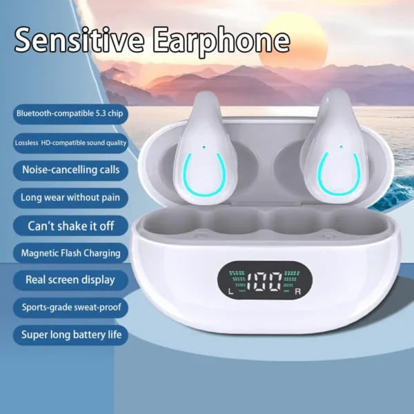 Portable LED Power Display Stable Connection Bluetooth-compatible 5.3 Touch Control Wireless Earbud Home Supply - Image 4