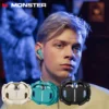 Monster XKT10 Bluetooth Earphones Wireless Headphones Gamer Headset Waterproof TWS Noise Reduction With Microphone Sports Earbud - Image 4