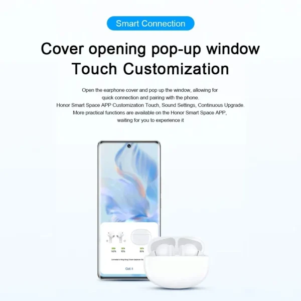Honor Global Version CHOICE Earbuds X5 TWS Bluetooth 5.3 Earphone 35 Hour Battery Low Latency Noise Cancelling Stable Connection - Image 5