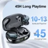 Wireless Earbuds With Earhooks, Waterproof Sports Headphones HiFi Stereo Earphones With Mic ENC Noise Cancelling Headsets Deep B - Image 2