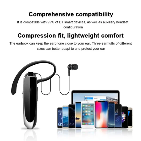LC-B41 BT 5.0 Headphones In-Ear Wireless Earphone Business Headset Handsfree with Mic Mini Smart Earbuds - Image 3