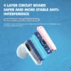 TS-300 Wireless Smart Headphone blue tooth 5.2 T-WS Earphone with Mic ENC HD Call Headset Touch Control Earbuds Long Standby 50H - Image 5