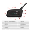 EJEAS 1/2Pcs Type C V6 Pro Moto Intercom Bluetooth Helmet Headset Motorcycle Interphone for 6 Riders - Image 6