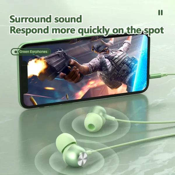 USB-C Wired Headphone 3.5mm 3 5 Jack Earbud HiFi in-Ear Headset For Samsung Galaxy S24 S23 S22 S21 Ultra A54 A53 Type C Earphone - Image 4